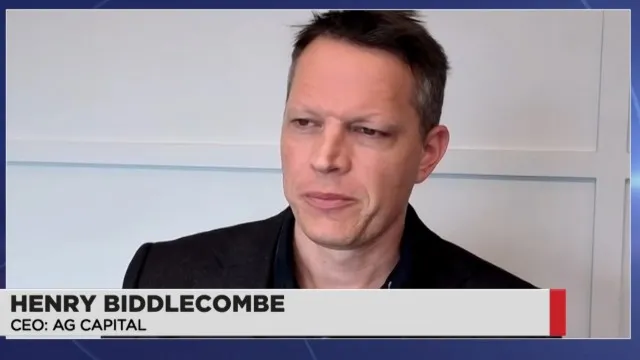 Henry Biddlecombe, CEO of AG Capital, in the Business Day TV studio